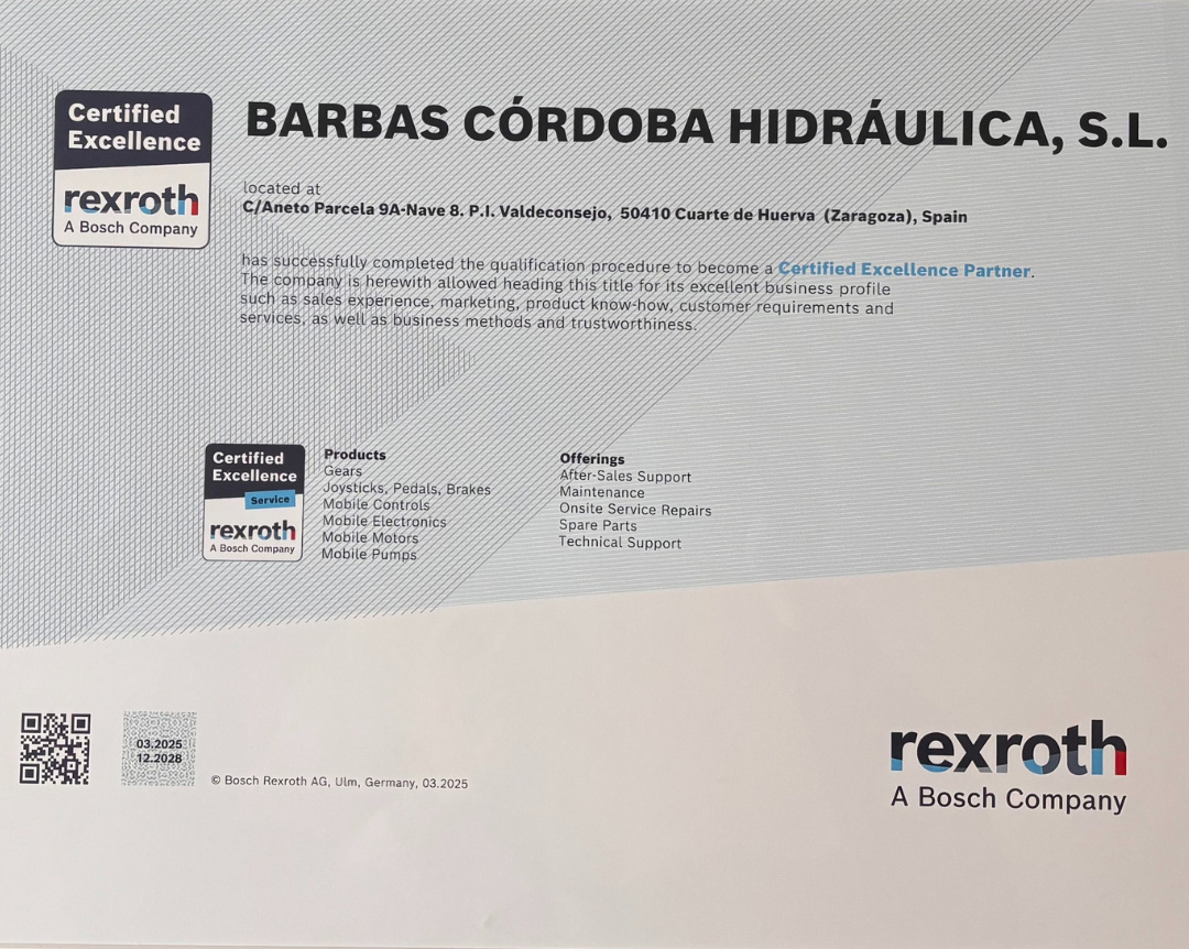 Nuevo acuerdo estratégico entre BC Hidráulica y BOSCH REXROTH